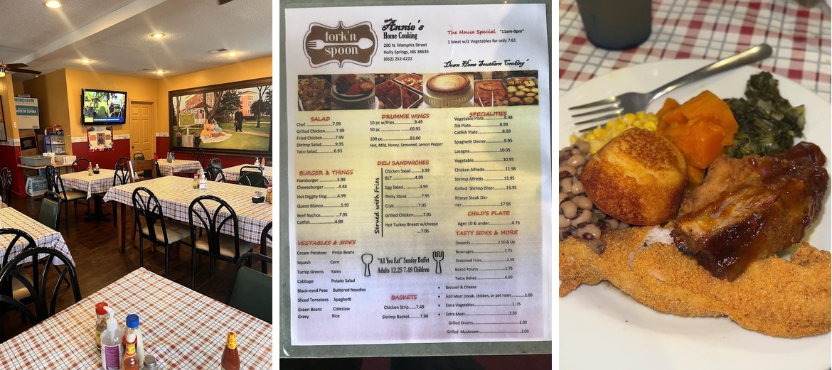Annie's Home Cooking Menu
